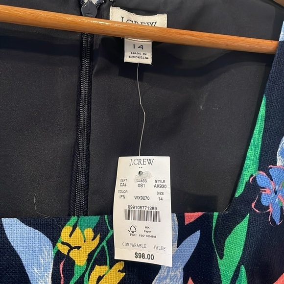 J. Crew Factory Floral Dress NWT - Picture 5 of 12